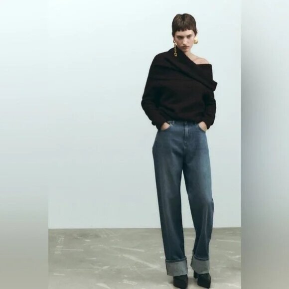 New Zara Golden Textured Irregular Metal Earrings 1124/249 Bloggers Fav ✨🔥 - Picture 5 of 7